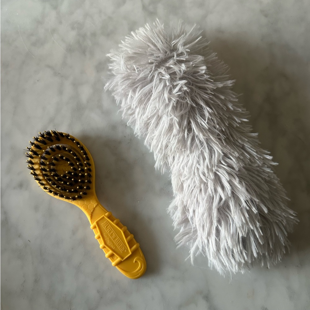 Cat Brush & Crinkly Toy Bundle
